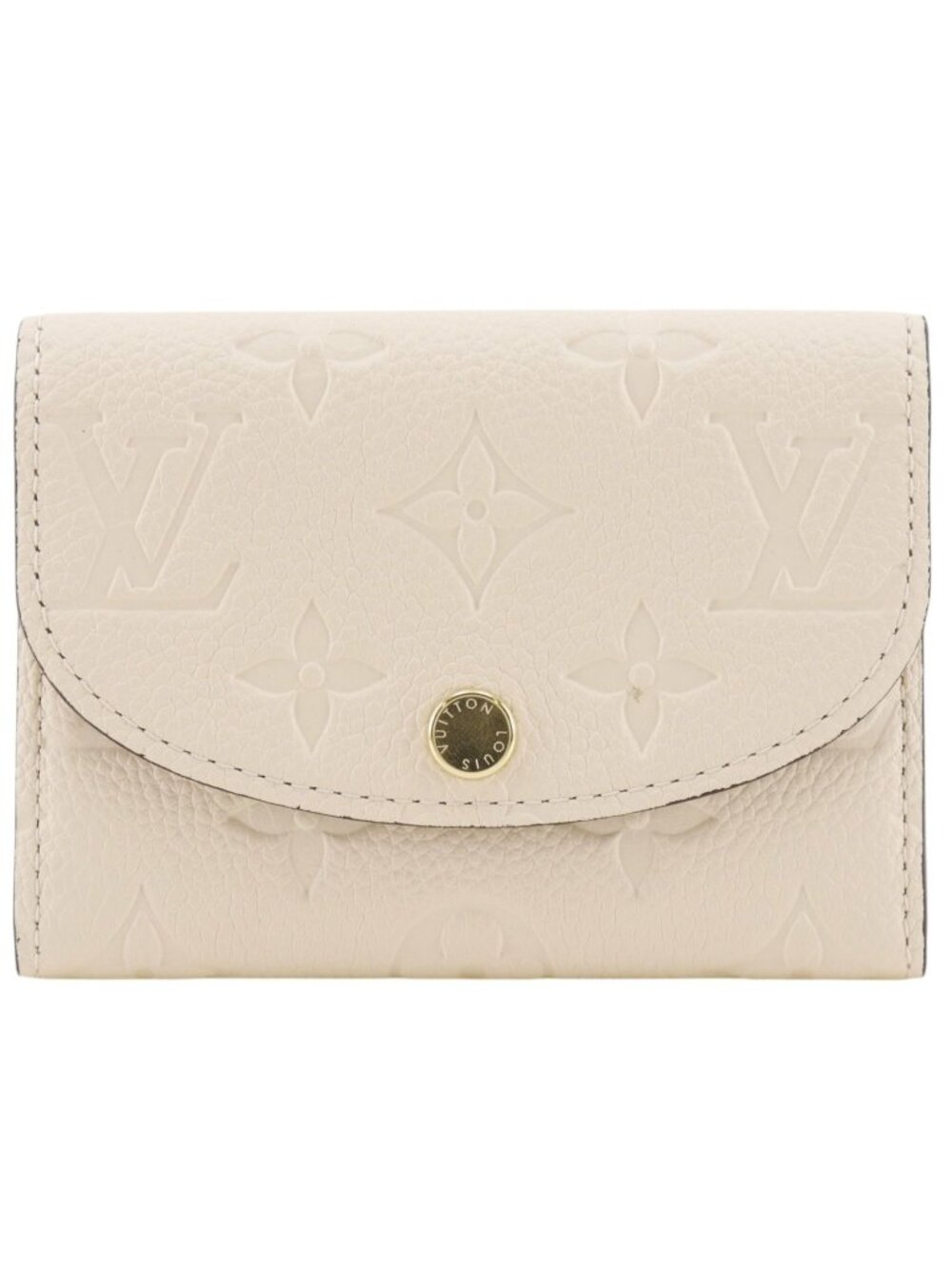 Louis Vuitton Porte Monnaie Rosalie Monogram Empreinte Cream White Coin Purse